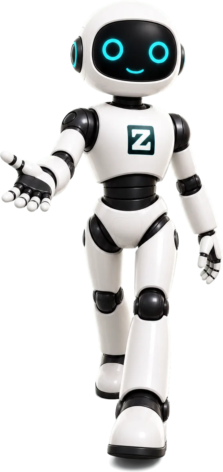 Zalvica Bot welcoming a visitor